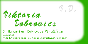 viktoria dobrovics business card